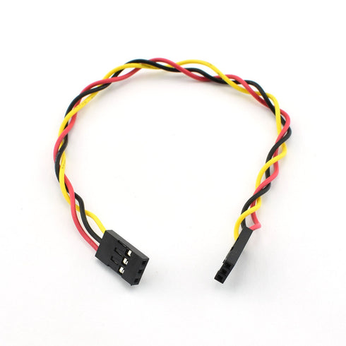 ZYAMY 10PCS 3P Line 3P Pins 2.54mm Pitch Female to Female Cable Connector Multicolor Jumper Wire 20CM