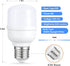 aooshine Q50 Dimmable LED Light Bulbs, 6W 5000K Warm White, E26 Base, 120 Volts
