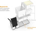 Bostitch Office Konnect Charging Station Desk Organizer Base, USB Phone Stand for Cell Phones & Tablets (White)