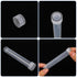 10PCS Clear Plastic Test Tubes with Caps, 10ml Vials Seal Cap Container for Laboratory School Scientific Experiments
