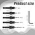 7pcs Countersink Drill Bit Set, Woodworking Countersink Bit for #6#8#10#12#16 Screws in Hard Wood Plastic