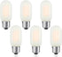 T45 Frosted LED Light Bulb, 40 Watt Equivalent, 2700K Warm White, 4W Tubular T14 E26 Dimmable Bulbs for Ceiling