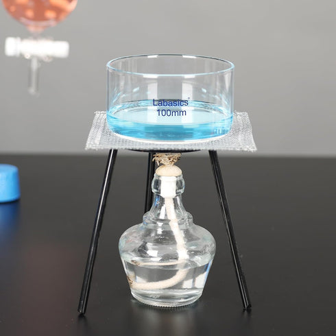 Crystallizing Dish, No Spout Flat Bottom Thick-Walled High Borosilicate Glass, 100 mm Outer Diameter, 300 ml Capacity
