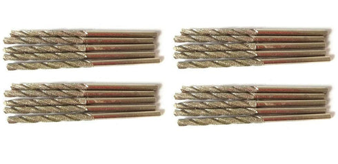 Diamond Drill Bits 2mm, 20 Pieces for Dremel, Jewelry, Beach Glass, Arts Crafts