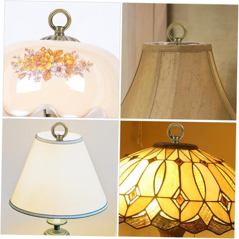 Garneck 2pcs Bulb Bronze Solid Lamp Finials Caps for Lamp Shades Finials for Light Rings Decoration for Shade