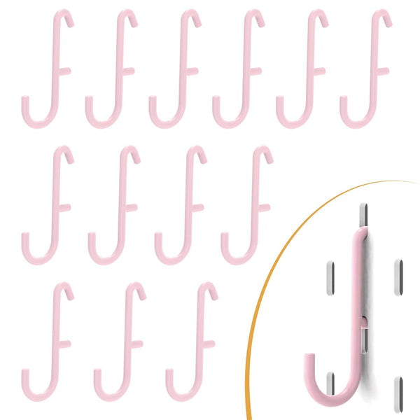 Pink Pegboard Hooks ONLY for IKEA Skadis Pegboard, 16 Pack, Compatible with IKEA SKADIS Pegboard Accessories