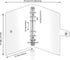 Zonon Clear A6 Binder, Transparent Soft PVC 6 Ring Budget Binder, Snap Button Closure, 4 Pcs