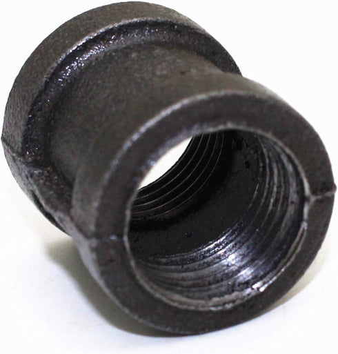 LONG TAO 10PCS 1/2" Black Cast Pipe Fitting Coupling for Industrial Piping Plumbing Supplies