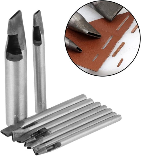 9Pcs Hollow Hole Punch Set, Leather Oval Shape Hole Punch Cutter for DIY Tool, 2mm