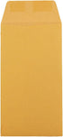 JAM PAPER #7 Coin Business Envelopes - 3 1/2 x 6 1/2 - Brown Kraft - 100/Pack