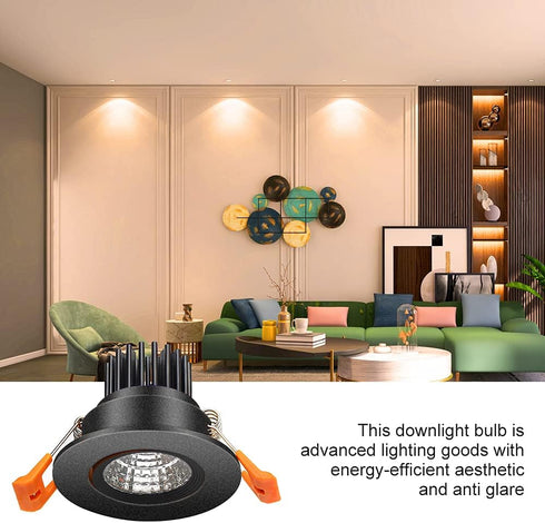 2inch Dimmable 3W 2700K, CRI80, 25W Bulbs (4Pack) LightingWill LED Downlight, COB Recessed Ceiling Light, Ultra Warm