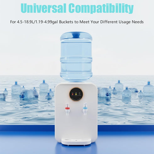 Lumicasaler Countertop 3-Temp Settings, 1.19 4.99 (White-2) Water Dispenser, Top Loading Water Cooler Dispenser