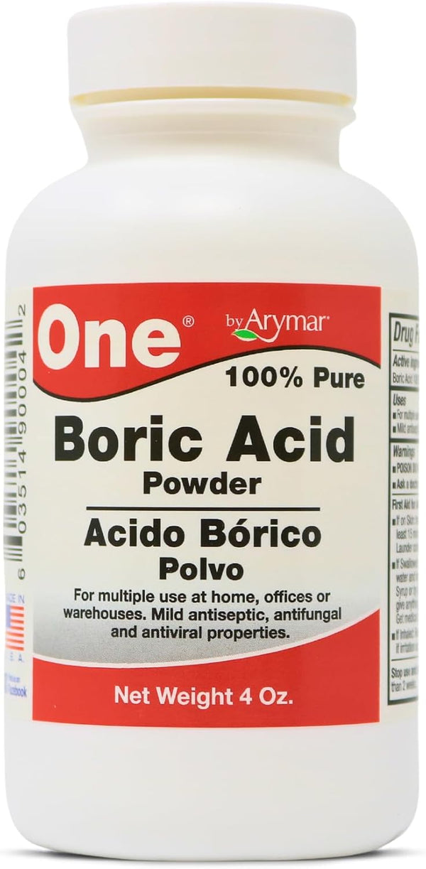 Boric Powder, Multipurpose Household Cleaner and Freshener, Pure Granular Formula, Made in the USA (4 Ounces)