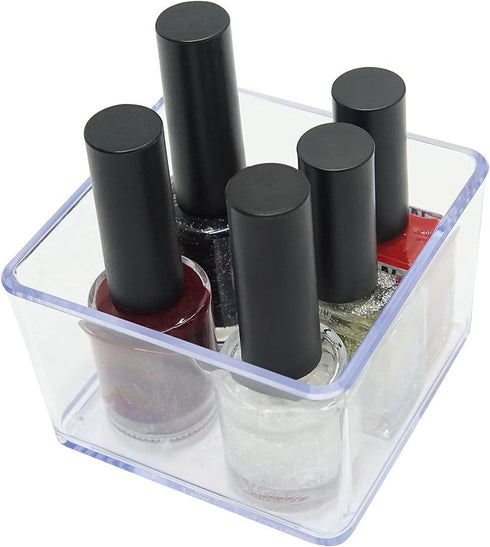 Carrotez Makeup Organizer, Clear Drawer Organizer, Plastic Vanity Organizer for Makeup, Bathroom, Desk, Office