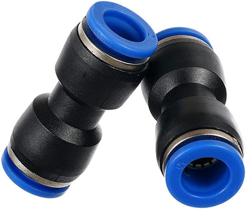 Metalwork Plastic Push to Connect Straight Union Pipe Tube Fitting, 10mm OD x 10mm OD, Straight Pneumatic Connector