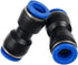 Metalwork Plastic Push to Connect Straight Union Pipe Tube Fitting, 10mm OD x 10mm OD, Straight Pneumatic Connector