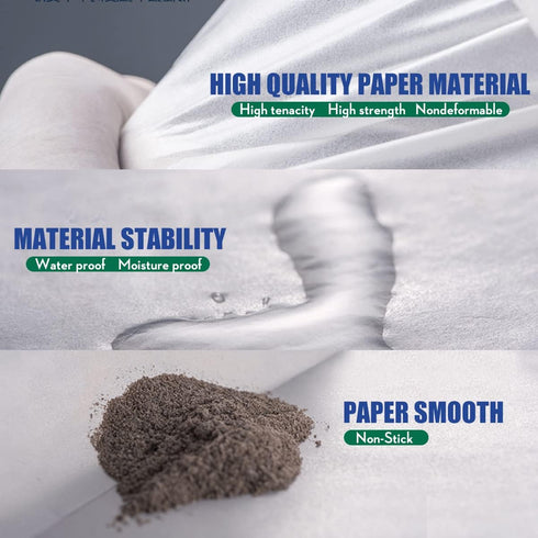 4.7x4.7 inches Cellulose Weighing Paper Sheet, Nitrogen Free, High-Gloss (1000 Pcs)
