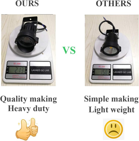 10W 12V Uplight(2Pack) LAVAED LED Landscape Lights Outdoor Spotlight with Connectors Low Voltage Landscape Lighting