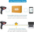 NETUM NT-1228BC Bluetooth Barcode Scanner, Wired & Wireless Connection, Compatible with Smart Phone, Tablet, PC, CCD