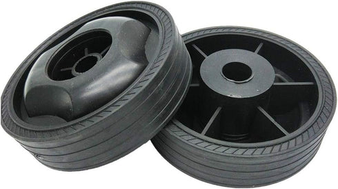 XMHF 115mm Dia Anti-Slip Wheels for Air Compressor - Plastic Trundle, Black, 2Pcs