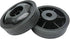 XMHF 115mm Dia Anti-Slip Wheels for Air Compressor - Plastic Trundle, Black, 2Pcs
