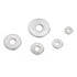 100Pcs Flat Penny Washers, 5 Sizes Stainless Steel Large OD M4, M5, M6, M8, M10 Flat Repair Washers for Screws