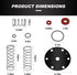 Backflow Preventer Repair Kit RK34-975XL for 3/4"-1" Zurn Wilkins 975XL & 975XL2 with Rubber and Springs