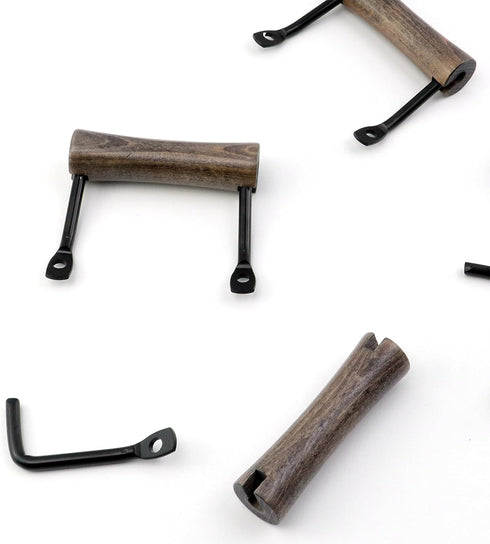 4 3.23" 3.78" Crapyt Hardware Handle Pull for Trays, Wooden Serving Tray Handles with Screws, Chopping Boards