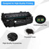 TRUE IMAGE Compatible Toner Cartridge Replacement for HP 49A - 2-Pack Black for 1320, P2015 Printer Ink