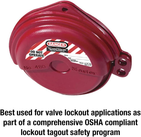Master Lock 480 Lockout Tagout Rotating Gate Valve Lockout