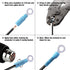 150PCS Heat Shrink Crimp Ring Connectors #10 Blue 16-14 AWG, Sopoby Electrical Ring Terminals Kit