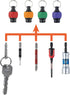 QB-22K2RY Set 2 Vessel Ball Grip Quick Catcher, of (Red/Yellow) Bit Holder