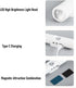 3 Diydeg Smart Motion Sensor Wall Light, Lighting Modes Double Head Wall Ambient Light RGB Colorful Rechargeable Sconce