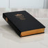 Lined Journal Notebook, Black Faux Leather Cover, 100Gsm Premium Thick Papers with Golden Rim, 416 Pages A5 Dream Journals for Writing