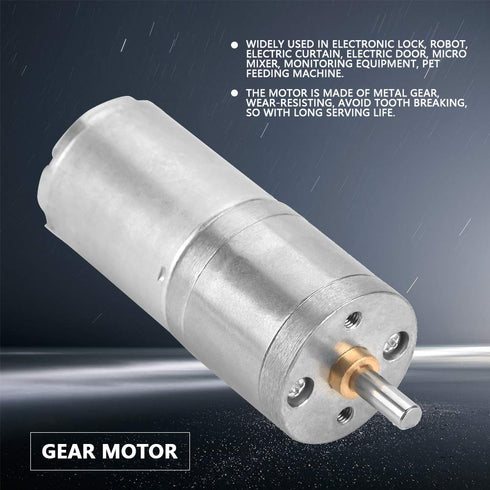 25GA-370 DC 12V Low Speed Reduction Micro Gear Motor for Electronic Lock (300RPM)