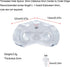 LUORNG 16Sets 90 12x12x8mm Clear Acrylic L Brackets Degree Right Angle Corner Braces Corner Connectors with Screws