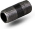 1/2 x 1.5 Inch Black Steel Pipe (10-Pack) - Heavy Duty Industrial Malleable Iron Pipes for DIY Furniture