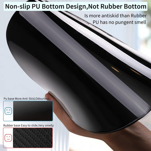 Ergonomic Mouse Pad with Wrist Support, Comfortable Non-Slip PU Base for Home Office Gaming and Pain Relief