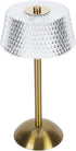 Dimmable 3 Zerodis Crystal Table Lamp Cordless LED Desk Lamp with Touch Control, Color Changing, Rechargeable Battery