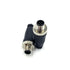 2Pcs M12 5 Pin Male Circular Connector, A Code Industrial Circular Connector IP67 Waterproof Field Assembly Wireable Sensor Straight Type Unshiled Adapter for PG7 Cable 125V 4A AC/DC