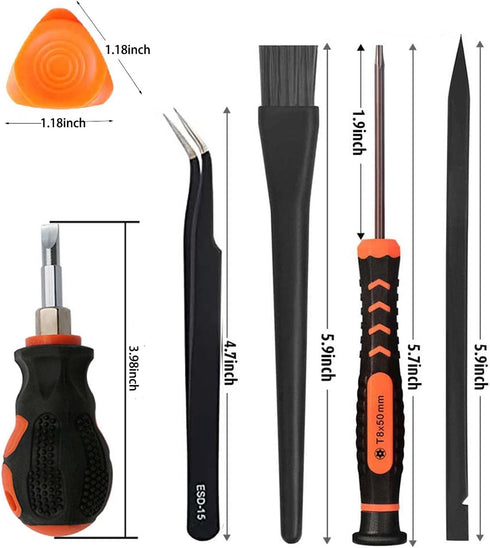 Cleaning Repair Tool Kit for PS5 PS4 PS3 - UYXiNONE T6 T8 with Crossed Screwdriver for Xbox One/Series X and PS4