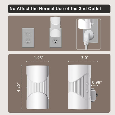3 Dimmable 2 Pack) easuntec Night Light, Night Lights Plug into Wall, Warm Led Night Light, Dusk to Dawn Light Sensor