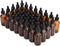 June Fox 2oz Glass Dropper Bottle, 40 Pack Amber Bottles with Glass Droppers for Essential Oils
