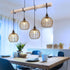 TWINKVILLA Bulb Ball-G50-2PK) Hanging Pendant Lights, Battery Operated Outdoor Chandelier with Warm White LED for Patio
