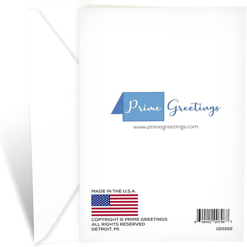 Prime Greetings Funny Dog Birthday Card with German Shepherd, Eco-Friendly Thick Card Stock, 5in x 7.75in