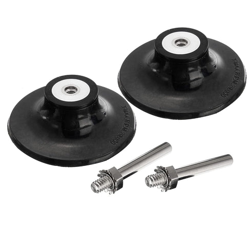 YAKAMOZ 2 Pcs 3 Inch Roll Lock Sanding Disc Holder with 1/4" Shank, Quick Change Adapter for Power Drill