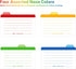 Index Cards Guide Dividers 3x5 inches, 20 Counts, Blank Index Cards Guide, Assorted Colors, 400gsm Paper