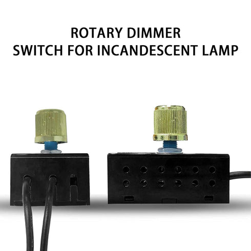 Lights Switch Dimmer Rotary 300W 120VAC for ZE-03A Zing Ear, Brass Knob, Durable Control Repair Kits