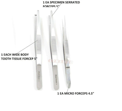 Premium 34 Pcs Advanced Biology Lab Anatomy Dissection Kit Set with Scalpel Knife Handle and Blades