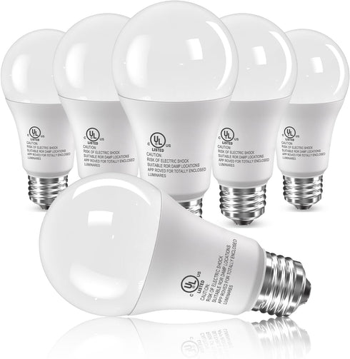6 Pack LED Light Bulbs 100 Watt Equivalent, A19 15W 5000K Daylight,